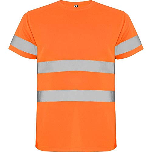 ROLY Camiseta Alta Visibilidad Delta 9310 Naranja FLÚOR 223 M