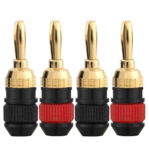 Fiches banane pour câble enceinte connecteur jack audio amplificateur de haut-parleur hifi