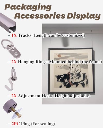 Kit per appendere quadri – Set di ganci da parete per esposizione artistica, per foto e opere d'arte