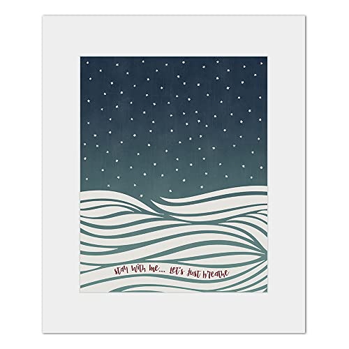 Just Breathe By Pearl Jam Inspired Song Lyric Wall Art Print, Modern Home Decor Music Poster Abstract Romantic Wedding Anniversary Gift #TOP2