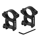 Adecuado para todos los rieles Picatinny / Weaver de 21 mm; Los soportes de montaje del alcance de 25,4 mm son de 24 mm