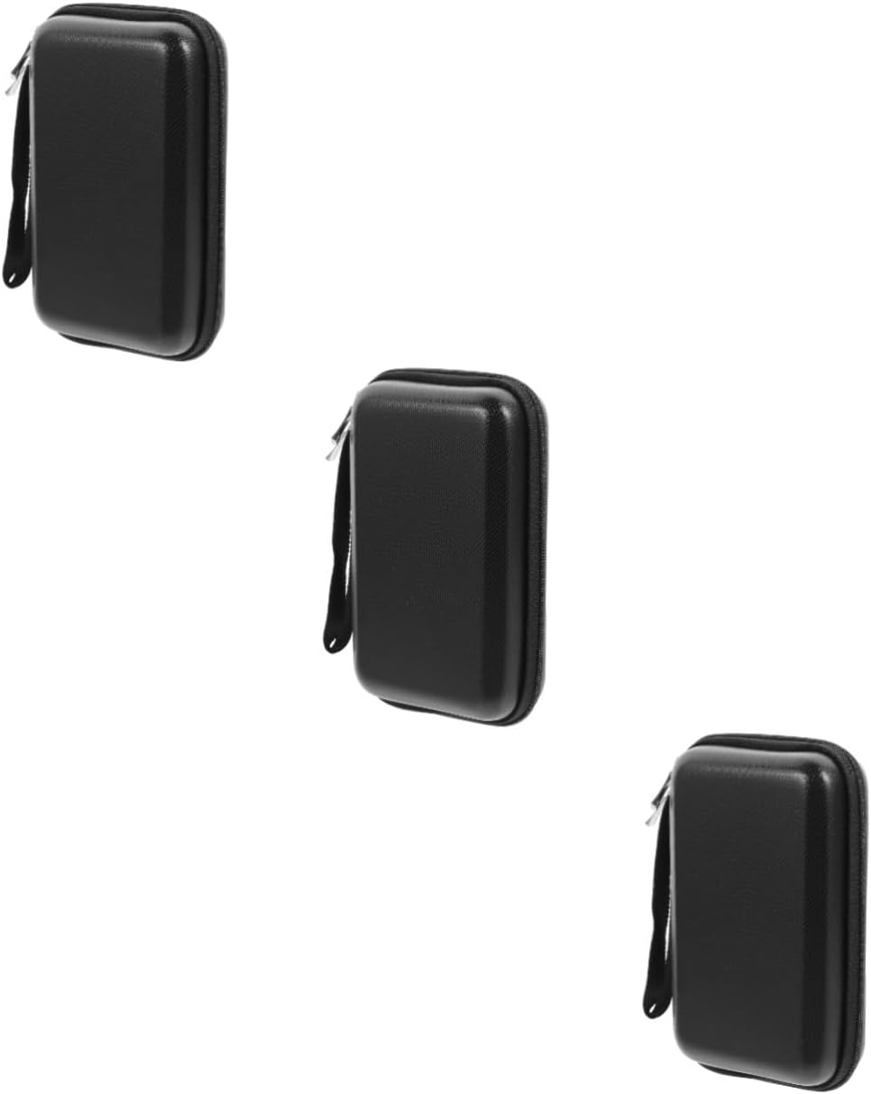 DOITOOL 3pcs Hard Drive Power Bag Portable Electronic Organizer for Cables Earphones and Accessories Capacity Travel Storage Case and Lightweight Design for Outdoor Use