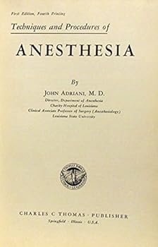 Hardcover Techniques and Procedures of Anesthesia Book