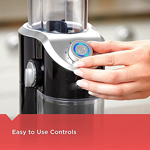 WECDS-E Kaffeemühle Grat Grain Crusher Kaffeebohnenmühle Grinder Kleines Automatikpulver , Schwarz – Bild 6