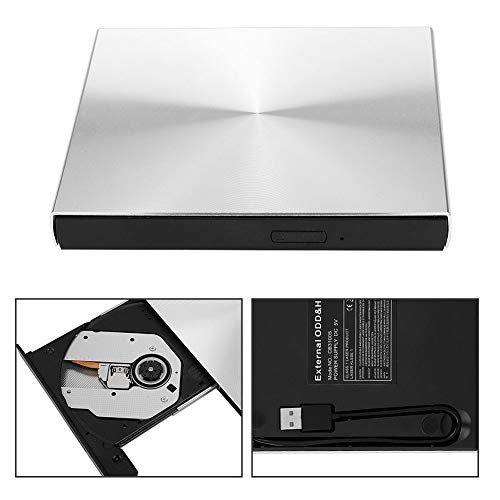 Gravador de DVD externo, driver de CD externo resistente ao desgaste Ampla compatibilidade Prático p