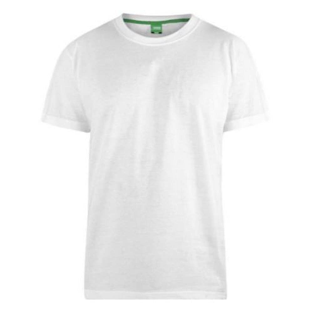 D555 Men's Premium Weight Combed Cotton Tee Flyers in White 3XL