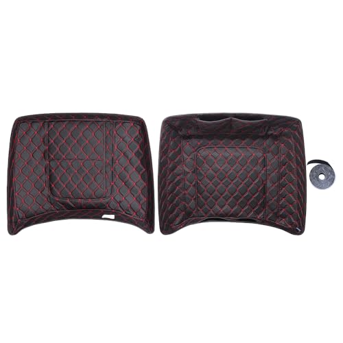 Advanblack Tour Pack Liners, Red Thread Stitching Liner Chopped Tour Pack