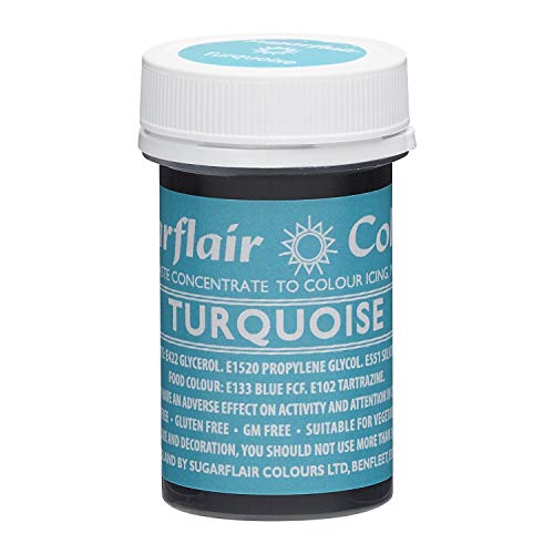SugarFlair Spectral Concentrated Edible Paste Food Colouring - Turquoise