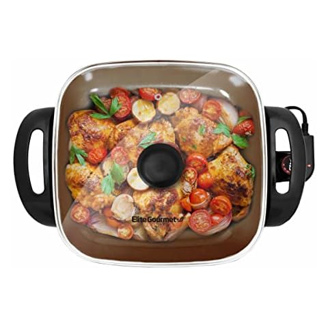 Elite Gourmet Ceramic Electric Skillet Cover
