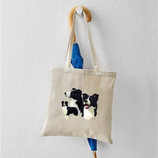 Miniatura 7 de CafePress Border Collie - Bolsa de lona natural, bolsa de compras reutilizable