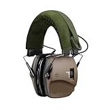 ヘッドバンド付き電子ヘッドホン ジェルイヤーパッド 5倍音増幅イヤーマフ 聴覚保護具(B)