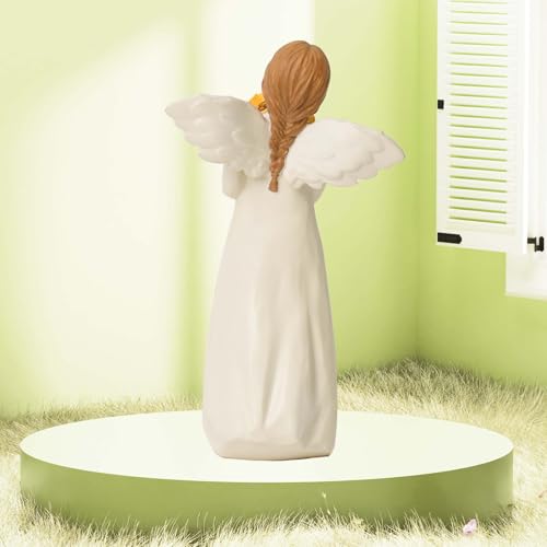 Sunflower Gifts for Women, Guardian Angel Statue, Angels Figurines, Woman Holding Sunflowers Figurines for Thanksgiving, Mother's Day or Birthday - Image 5