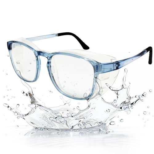 Image of Dry Eyes Relief Eyeglasses, Blue Light Blocking, Moisture Chamber Glasses, Computer Reading /Gaming /TV /Phones Glasses for Men /Women, Anti Eyestrain for Large Frame (Blue)
