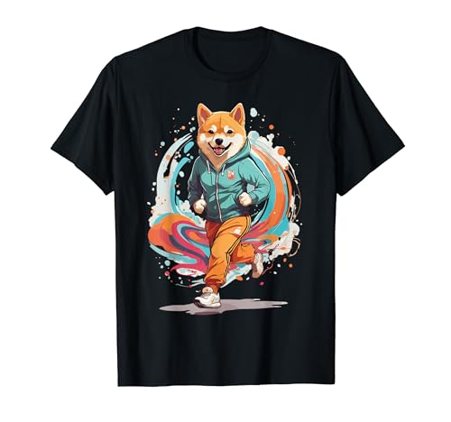 Shiba perro Streetwear para fitness estético Camiseta