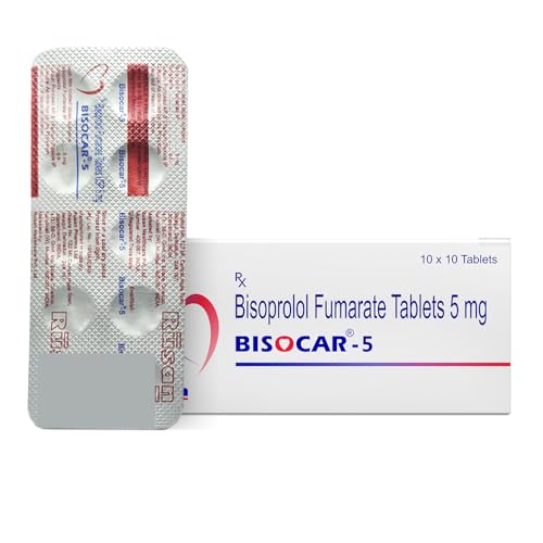 Image of Rusan Bisocar Bisoprolol 5mg | 10 Tablets | Beta Blocker Tablets for Hypertension | BP Management | Relax blood vessels and helps to improve BP