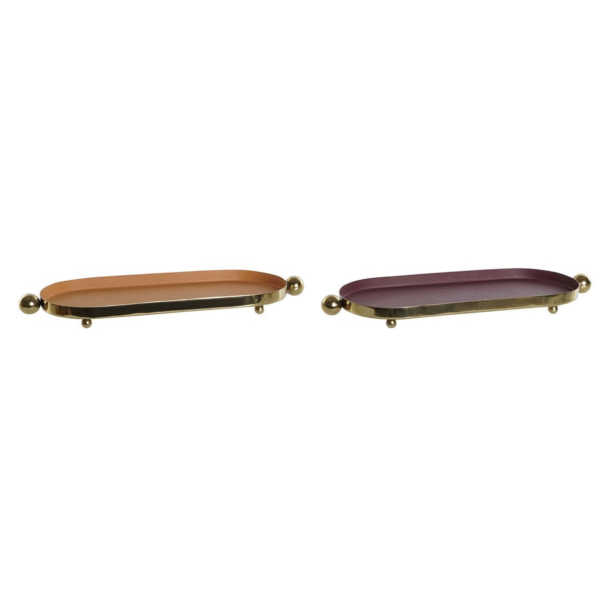 Dkd Home Decor Centrotavola Arancione Dorato Urbano 35 X 13 X 3 Cm (2 Pezzi) - 4
