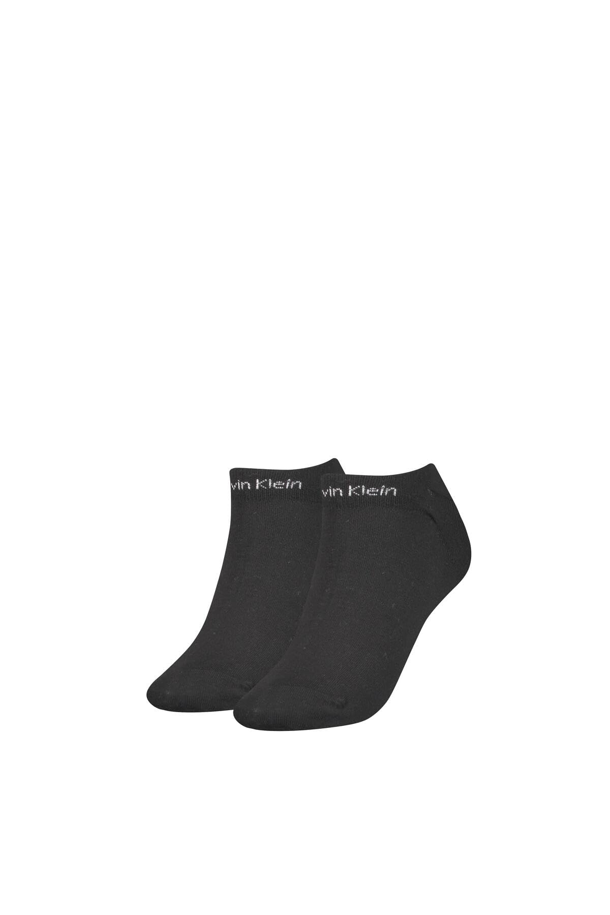 Calvin Klein Women's Gripper Trainer Socks (Pack of 2), black, One Size