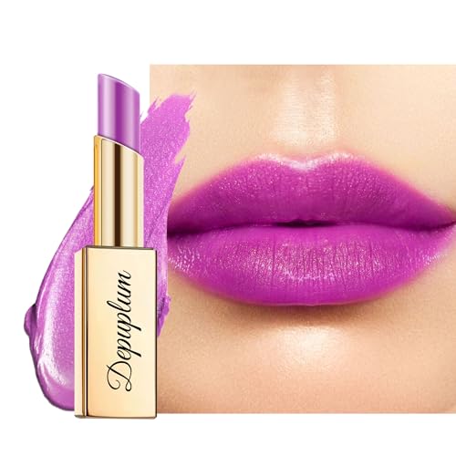 Image of Depuplum Purple Lipstick Moisturizing for Women Shimmer Tinted Lip Balm Hydrate Nourish Lip Gloss Vegan& Cruelty Free Lip Makeup, ZG122 Sweet