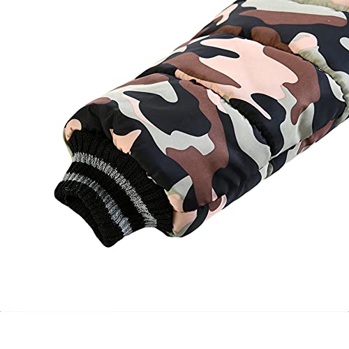 AMIYAN Toddler Boys Down Jacket Fur Collar Hood Thick Warm Winter Snowsuit Coat Parka