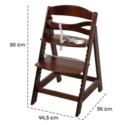 Miniatura 3 de Roba Trona Evolutiva De Madera Marron Sit Up Iii, Altura Ajustable, De 6 Meses, Soporta 70 Kg, Silla Resistente Para Bebés Con Barra De Seguridad