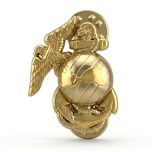 EagleEmblems United States Marine Corps Gold Tone Logo Emblem Lapel / Hat Pin