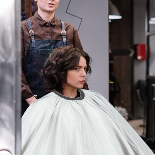 Capa para corte de cabello 150x170 cm gris profesional miniatura 6