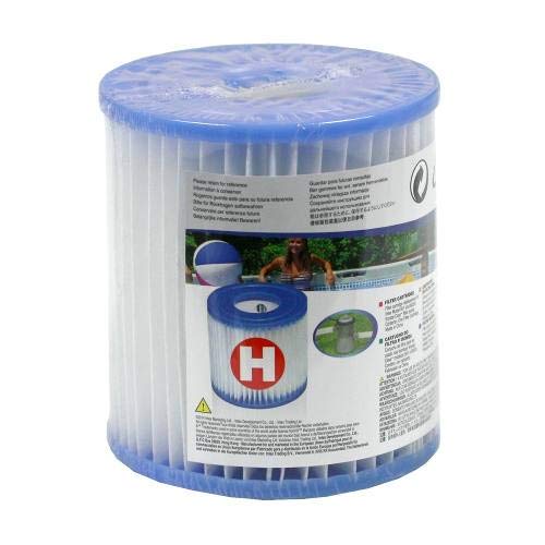 Pack Com 06 Unidades Cartucho Modelo H Refil Filtro Intex para Bomba Filtrante 1250 LH