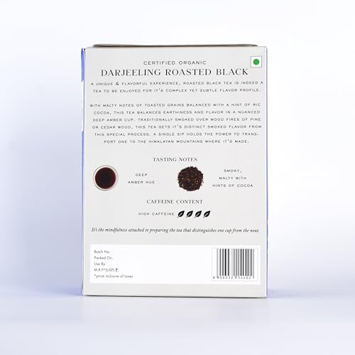Image of Makaibari Darjeeling Roasted Tea | 500Gm MonoCartoon | USDA Certified Organic | Black Tea | Premium Black Loose Leaves | Roasted Loose Leaf | Orignial Darjeeling Chai | 100% Pure & Original Leaf