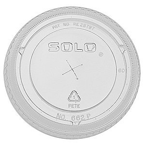 DART 662TS SOLO ULTRA CLEAR LID STRAW SLOT (Case of 1000)