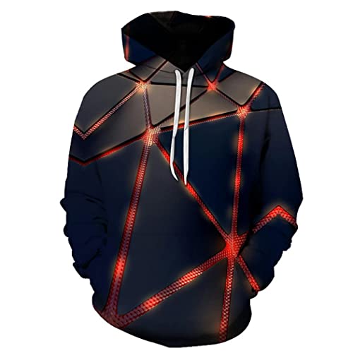 Sweat à capuche géométrique 3D chaud et résistant pour l'hiver urbain - 2