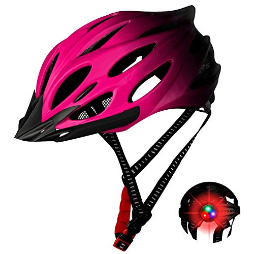 Tenflyer Casco de Bicicleta,Cascos de Ciclismo Multiuso, con Casco de Ciclo Protegido contra la luz Ajustable para Hombres Mujeres Adultos