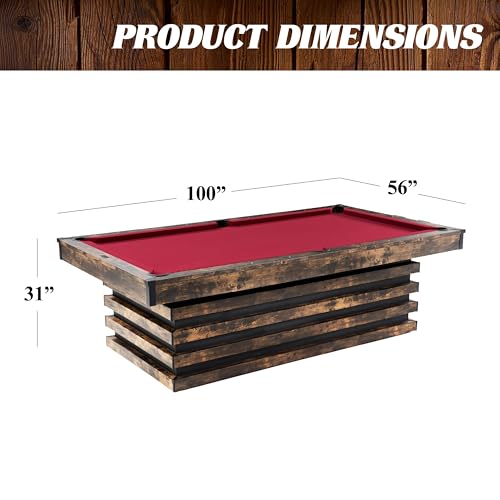 Image of Barrington Billiards Drop Pocket Pool Table with Complete Accessory Set