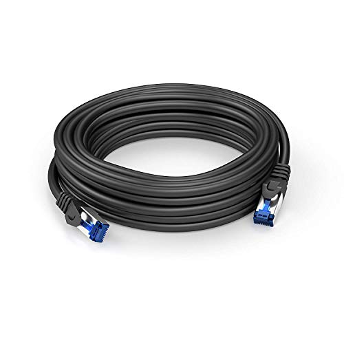 KabelDirekt 10 Gigabit Ethernet Cable for High Speed Internet - Computer Network Cable & Internet Connector (75 ft) STP Cat6 LAN Networking Cord - PRO Series