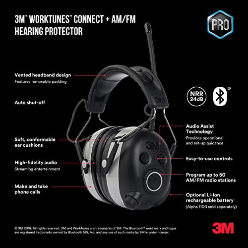 3M 90542-3DC Worktunes Connect + Am/Fm Hearing Protector thumb #10