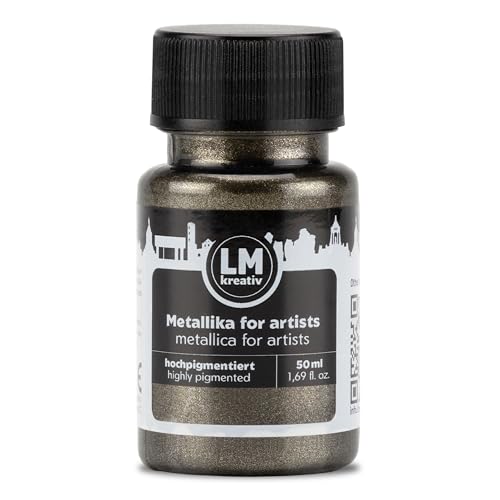 LM-Kreativ Metallika for Artists 50 ml - Anthrazit - Metallic Acrylfarbe/Bastelfarbe. Für kreative Projekte auf Holz, Leinwand, Keramik. Hochdeckend, lichtecht. Für Künstler und Bastler LM-Kreativ Metallika for Artists 50 ml - Anthrazit - Metallic Acrylfarbe/Bastelfarbe. Für kreative Projekte auf Holz, Leinwand, Keramik. Hochdeckend, lichtecht. Für Künstler und Bastler