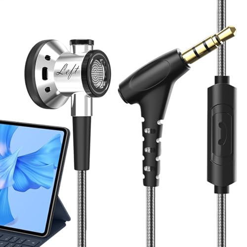 Auricolari cablati - bassi in metallo audio stereo cuffie in-ear isolamento acustico musica ad alta fedeltà auricolari per computer da gioco altoparlante per tablet mobile accessorio per