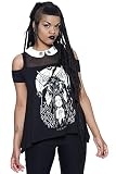 Killstar Gothic Top - Nunsense Cold Shoulder (XXL)