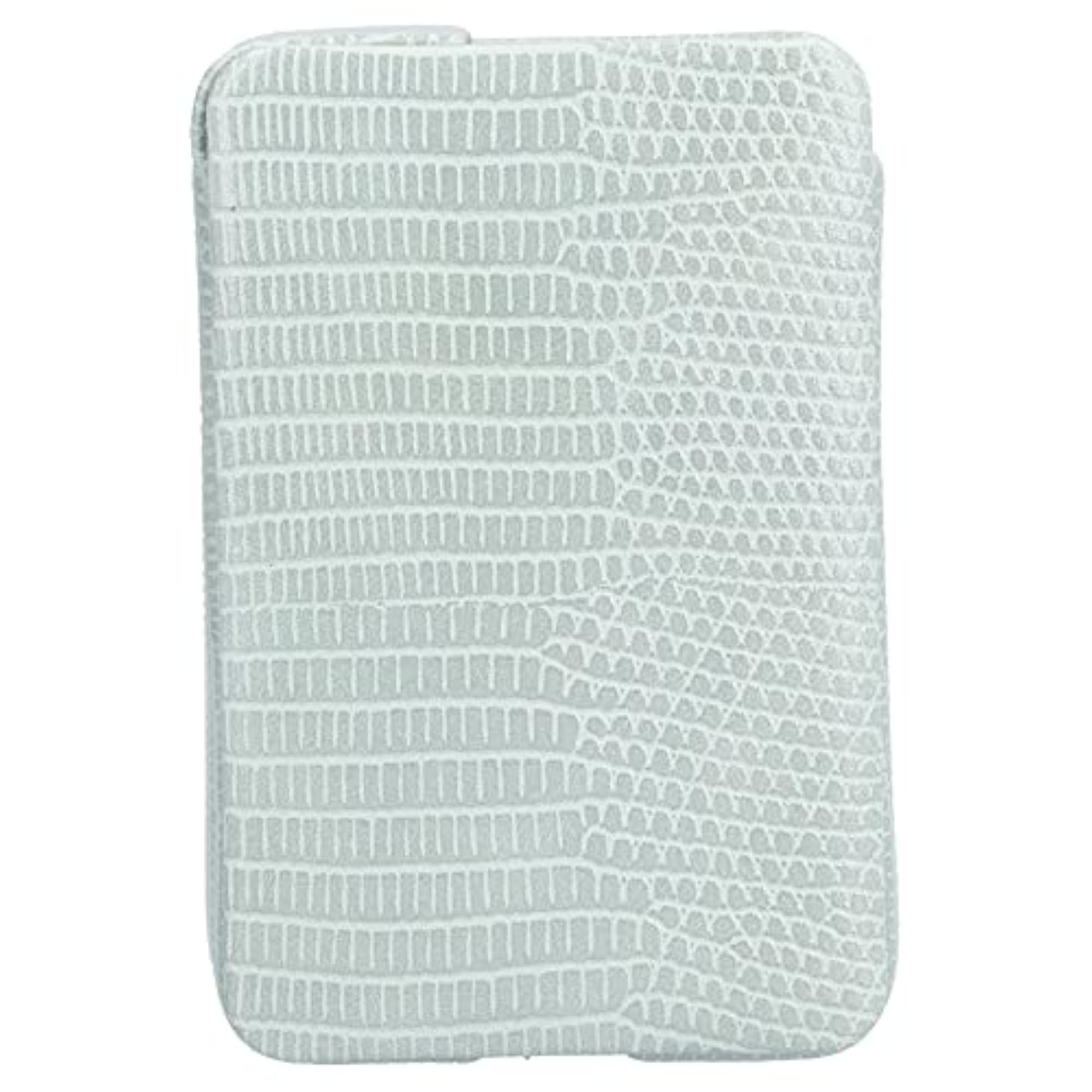 Men's Crocodile Green Cigarette Case, Magnetic Closure