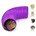 Niteangel Small Animal Foldable Play Tunnel with Fun Toys, 5.9 x 31.5 inches for Guinea Pigs, Rats and Dwarf Rabbits (Purple)