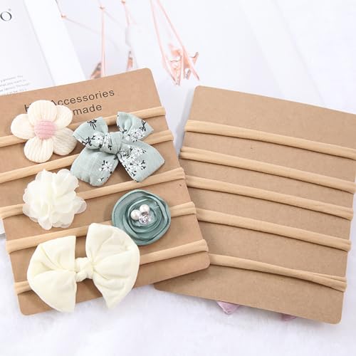 Image of Anzailala Baby Hair Band 5 Pcs Hairband For Baby Girl Flower Hairband For New Born Baby Girl 0-6 Months, Multicolor