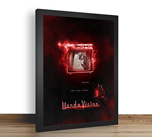 Quadro Decorativo Poste Wanda Vision Serie Visão Retro