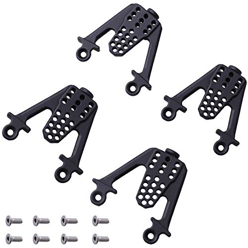 HobbyPark Aluminum Front & Rear Shock Tower Hoops Bracket Mount for Axial SCX10 1/10 Scale Crawlers...