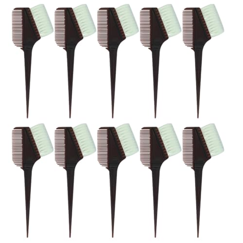 Lurrose Kit Tintura Chioma 10 Pezzi Spazzola per Tintura, Pettine da Parrucchiere in Plastica Resistente, Ciotola per Colorazione Fai da Te, Accessori Professionali per Salone e Uso