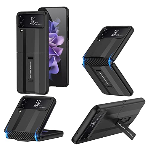 Capa dobrável com suporte de suporte para Samsung Galaxy Z Flip 4 ZFlip 4 capa de telefone para Gala