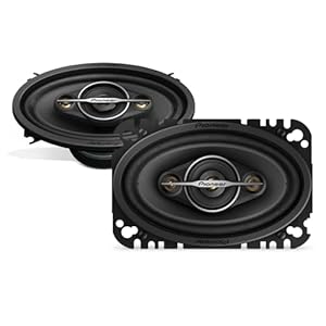 PIONEER A-Series Standard TS-A4671F 4” x 6” 4-Way Speakers (Pair) – 210W Max, Balanced Sound + Smooth Treble, Enhanced Bass, Great Stock Replacement