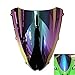 pslcustomerservice Motocicletta Doppia protezione dello schermo del parabrezza Shield Vento per parabrezza per Kawasaki Ninja ZX6R 636 2005-2008 ZX10R 2006-2007 (Iridio)