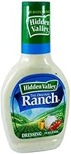 Kajal Hidden Valley Ranch Dressing 473 ml – Cremiges Salatdressing & Topping mit Buttermilch, Knoblauch & Gewürzen | Ideal für Marinaden, Sandwiches, Tacos & Gemüse