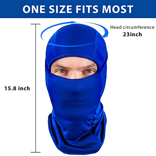Sheverch Ski Mask For Men Women Balaclava Face Mask Breathable Uv Protection Football Running Riding Motorcycle Cycling Blue #TOP3