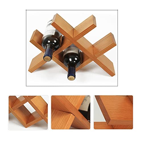 Soporte para botellas de vino sencillo de mesa, 4 botellas miniatura 3