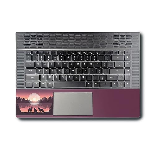 Image of MightySkins Skin Compatible with Alienware X16 R1 (2023) Full Wrap Kit - Wolf Silhouette | Protective, Durable, and Unique Vinyl Decal wrap Cover | Easy to Apply & Change Styles | Made in The USA